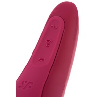 Вакуумный смарт-стимулятор клитора с вибрацией Satisfyer Curvy 1+ Rose Red