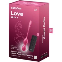 Вагинальные смарт-шарики с вибрацией Satisfyer Love Birds 2 красные