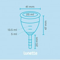 Фиолетовая менструальная чаша Lunette Cup 25 мл