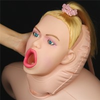 Кукла Jayola в позе наездницы с открытым ротиком и большой грудью Cowgirl Style Love Doll