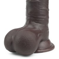 Фото Lovetoy, Китай Черный фаллоимитатор на присоске Lovetoy Sliding-Skin Dual Layer Dong 20 см