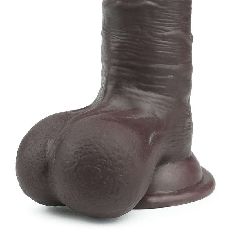 Фото Lovetoy, Китай Черный фаллоимитатор на присоске Lovetoy Sliding-Skin Dual Layer Dong 20 см
