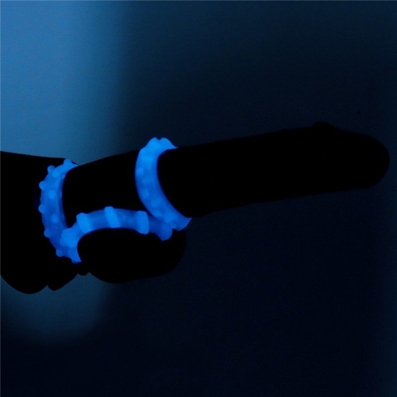 Набор светящихся в темноте эрекционных колец Lumino Play Penis Ring