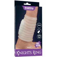 Рельефная вибронасадка на пенис Vibrating Wave Knights Ring
