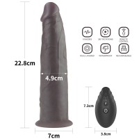 Фото Lovetoy, Китай Реалистичный вибратор-мулат с ротацией Dual Layered Silicone Rotator 23 см