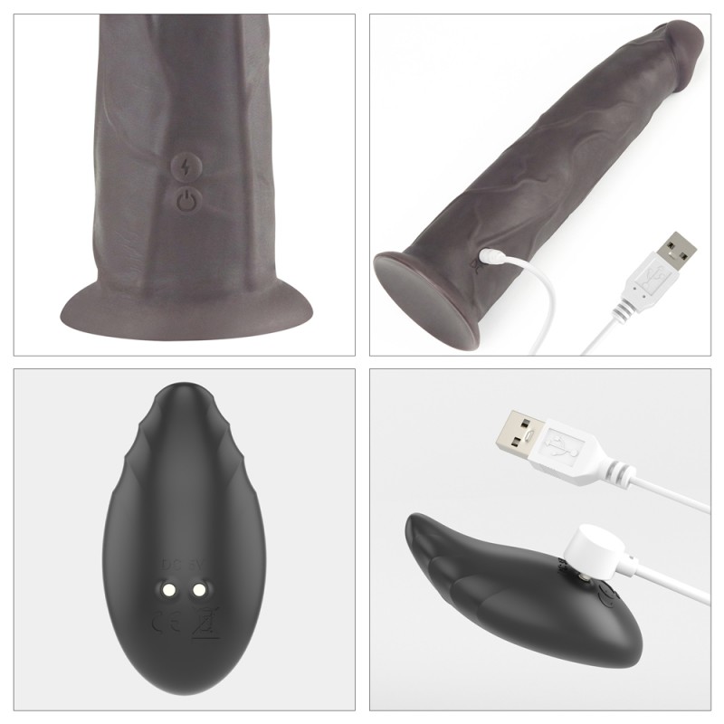 Фото Lovetoy, Китай Реалистичный вибратор-мулат с ротацией Dual Layered Silicone Rotator 23 см