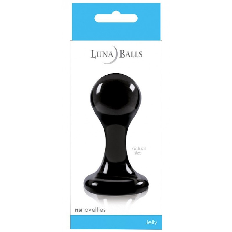 Фото  Анальная пробка на присоске Luna Balls S черная