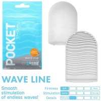 Карманный мастурбатор Tenga Pocket - Wave Line