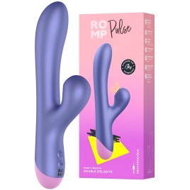 Вибратор с вакуумно-волновым стимулятором клитора Romp Pulse