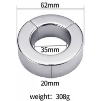Стальной утяжелитель на магнитах для мошонки 308 гр