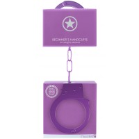 Фиолетовые металлические наручники Ouch Beginners Handcuffs