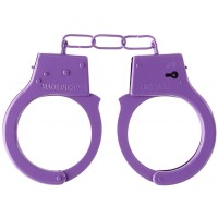 Фиолетовые металлические наручники Ouch Beginners Handcuffs