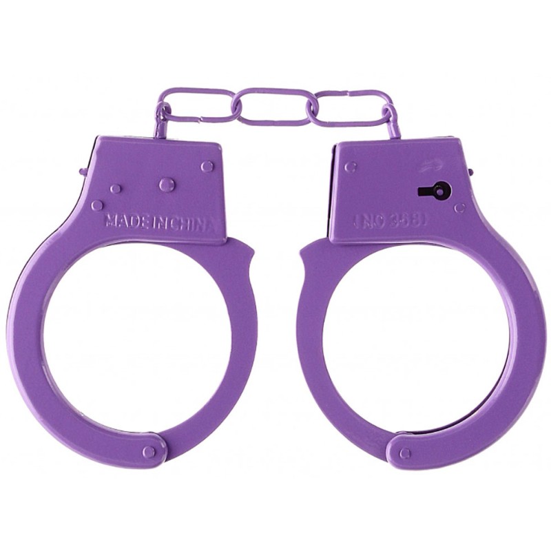 Фиолетовые металлические наручники Ouch Beginners Handcuffs