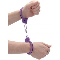 Фиолетовые металлические наручники Ouch Beginners Handcuffs