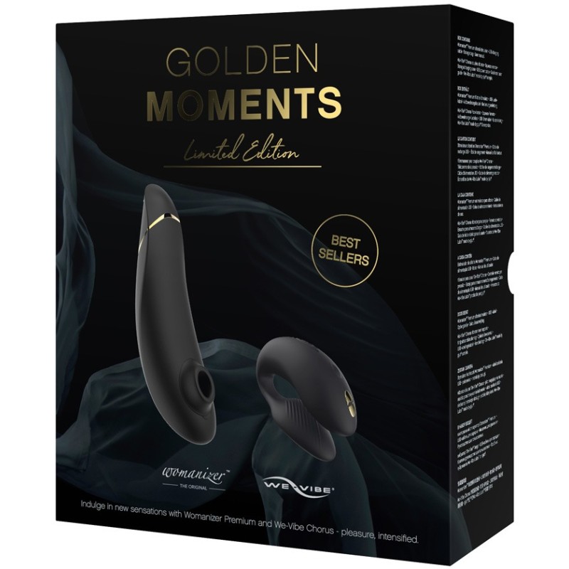 Набор стимуляторов для пар Golden Moments 2 Womanizer Premium 2 + We-Vibe Chorus