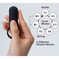 Эрекционное кольцо Tenga Smart Vibe черное