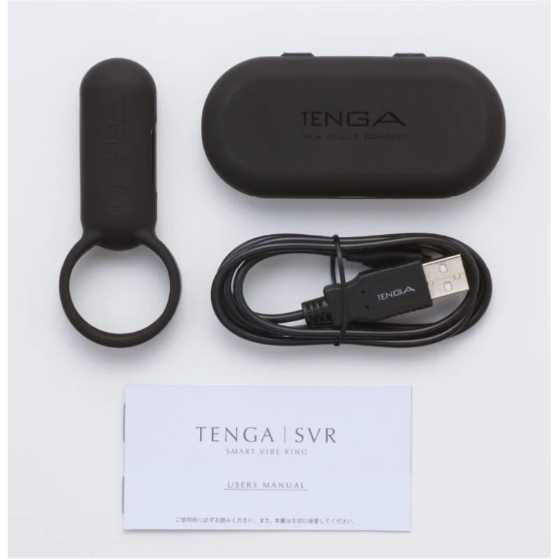 Эрекционное кольцо Tenga Smart Vibe черное