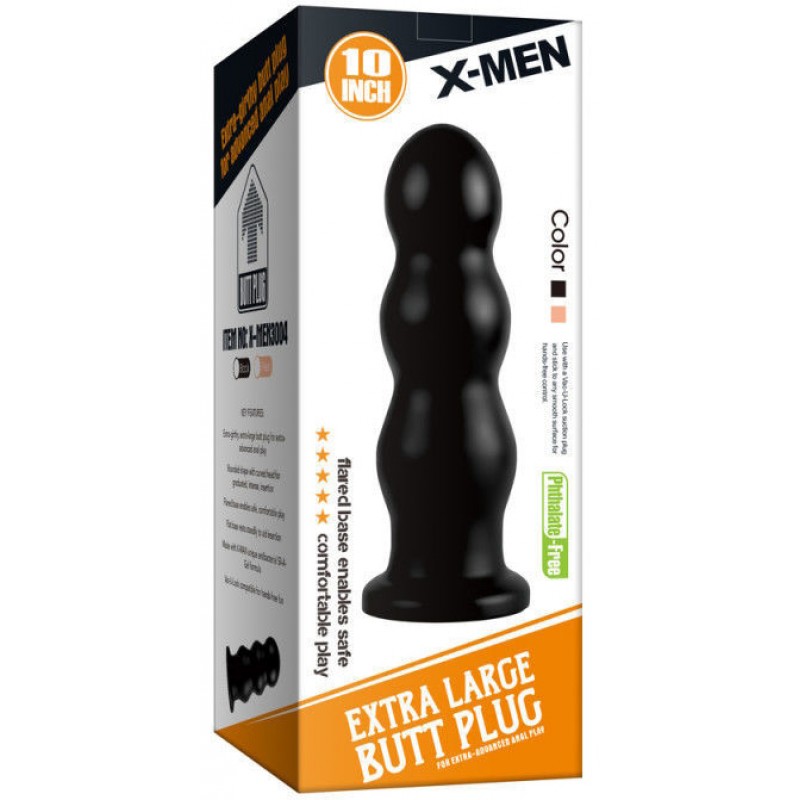 Большая анальная пробка X-Men Butt Plug 24 см