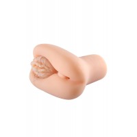 Мастурбатор реалистичный вагина+анус, XISE, TPR, телесный, 15,5 см
