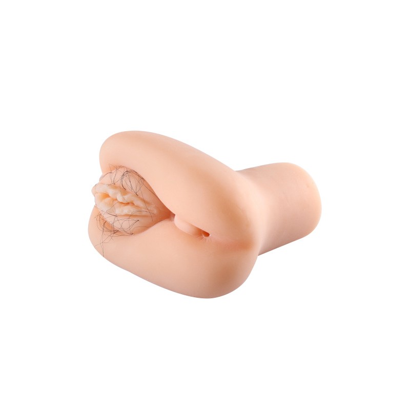 Мастурбатор реалистичный вагина+анус, XISE, TPR, телесный, 15,5 см