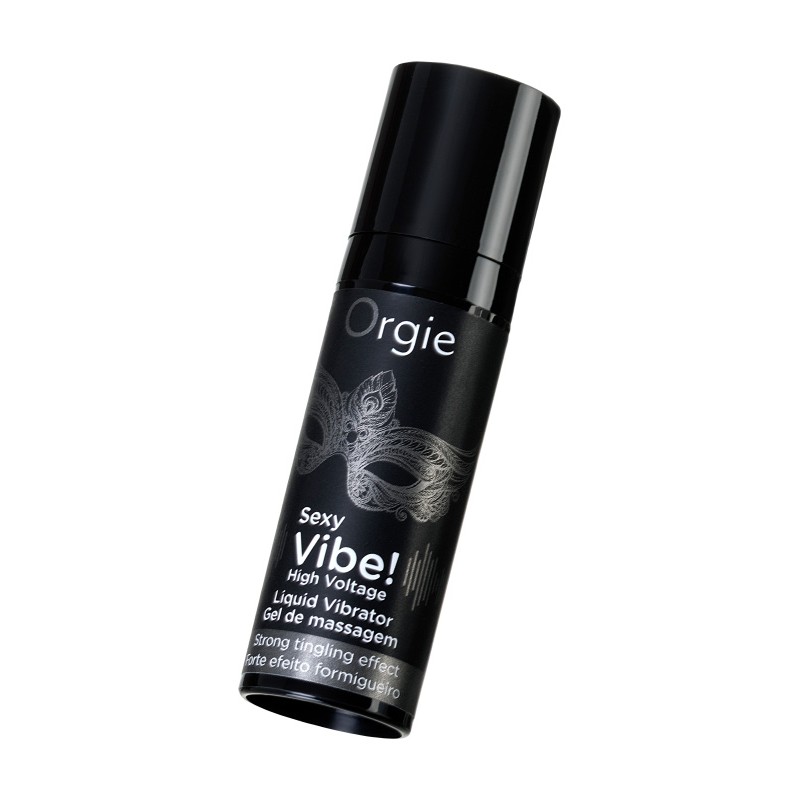 Жидкий вибратор ORGIE Sexy Vibe High Voltage с усиленным эффектом вибрации, 15 мл
