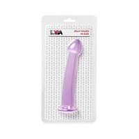 Нереалистичный фаллоимитатор Jelly Dildo M Toyfa Basic, TPE, фиолетовый, 18 см