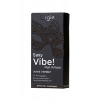 Жидкий вибратор ORGIE Sexy Vibe High Voltage с усиленным эффектом вибрации, 15 мл