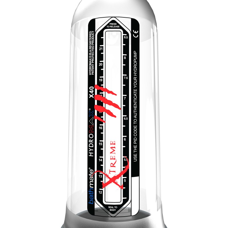 Гидропомпа Bathmate Hydromax Xtreme X40, прозрачная, 32,5 см