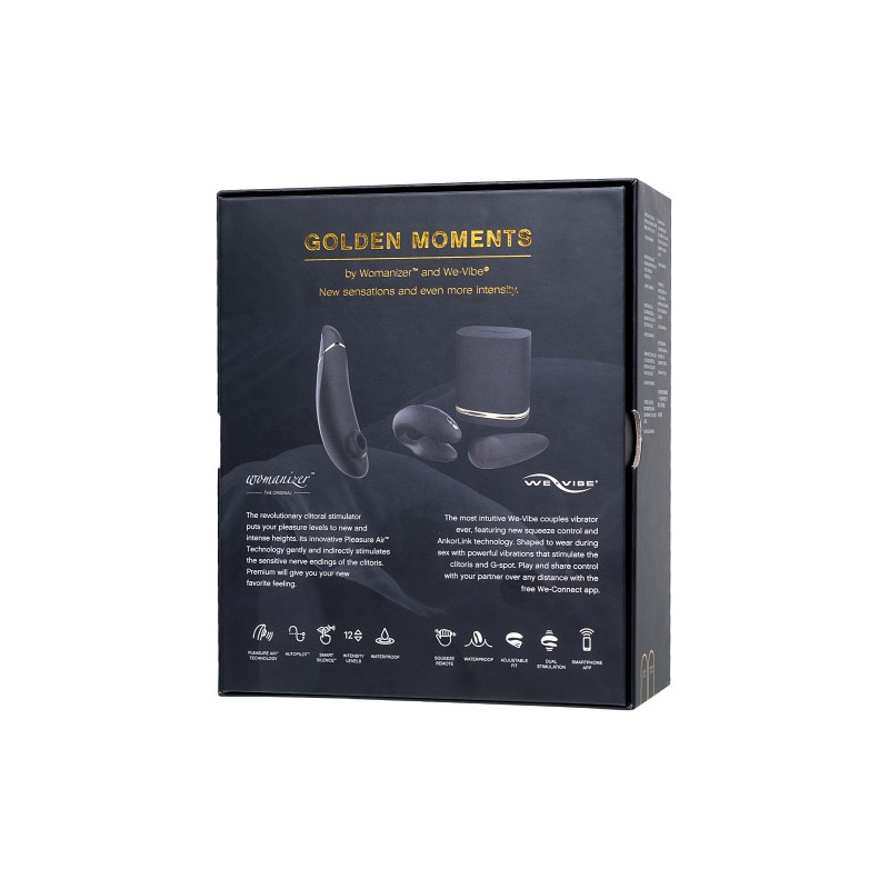 Набор Womanizer Premium + WE-VIBE Chorus черный, силикон, 19 см