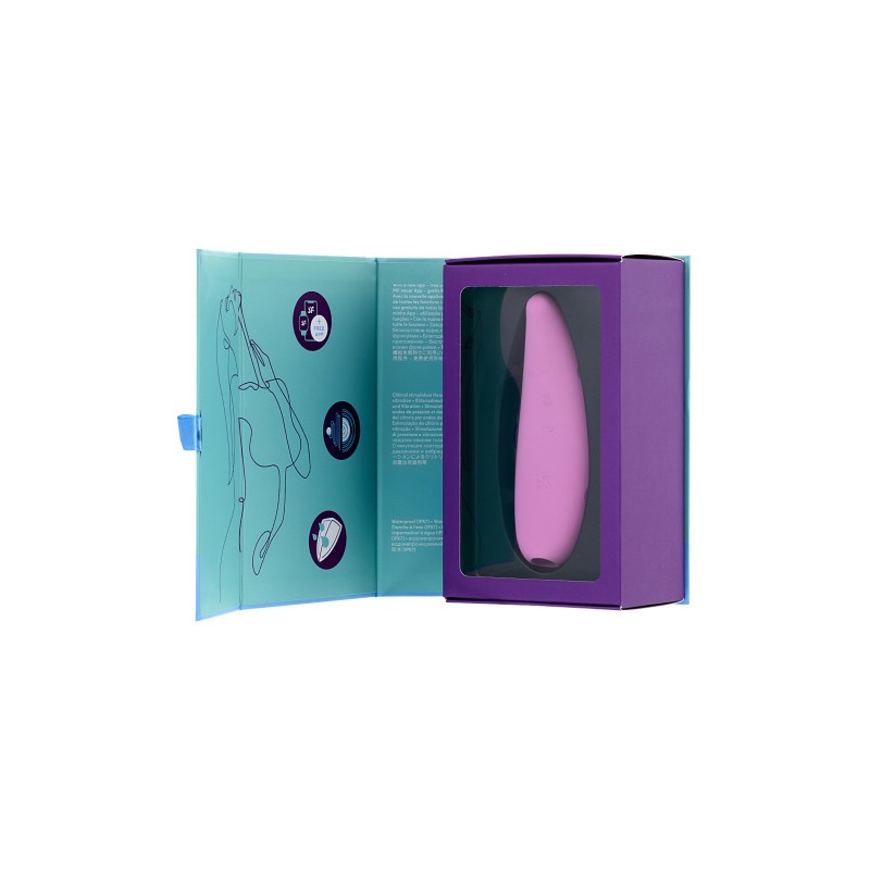 Вакуум-волновой бесконтактный стимулятор клитора Satisfyer Curvy 3+, Силикон, Розовый, 14,5 см
