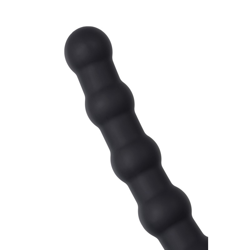 Насадка на пенис для двойного проникновения Black&Red by TOYFA, силикон, черная, 19,5 см