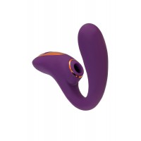 Массажер с двойной стимуляцией L'Eroina Megam, силикон, фиолетовый, 27,5 см