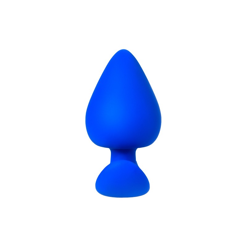 Анальная пробка A-Toys by TOYFA Nosh, силикон, синяя, 8,3 см