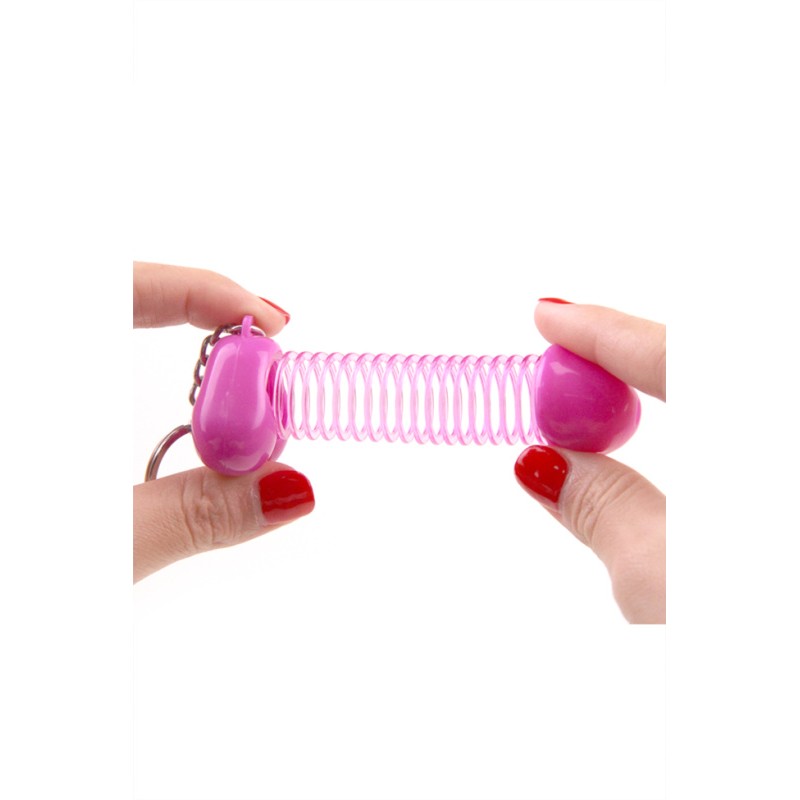 Сувенир брелок для ключей Roomfun, PVC, розовый
