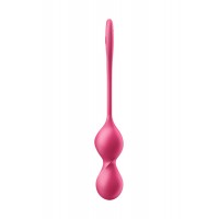 Вагинальные шарики с вибрацией Satisfyer Love Birds 2 Connect App, с пультом ДУ, красный, 22,2 см