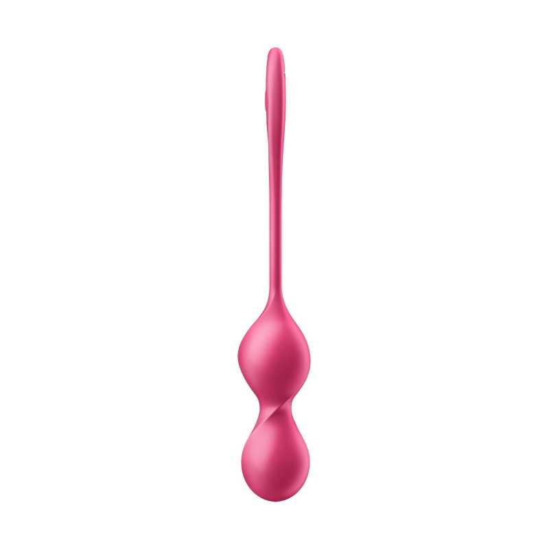 Вагинальные шарики с вибрацией Satisfyer Love Birds 2 Connect App, с пультом ДУ, красный, 22,2 см