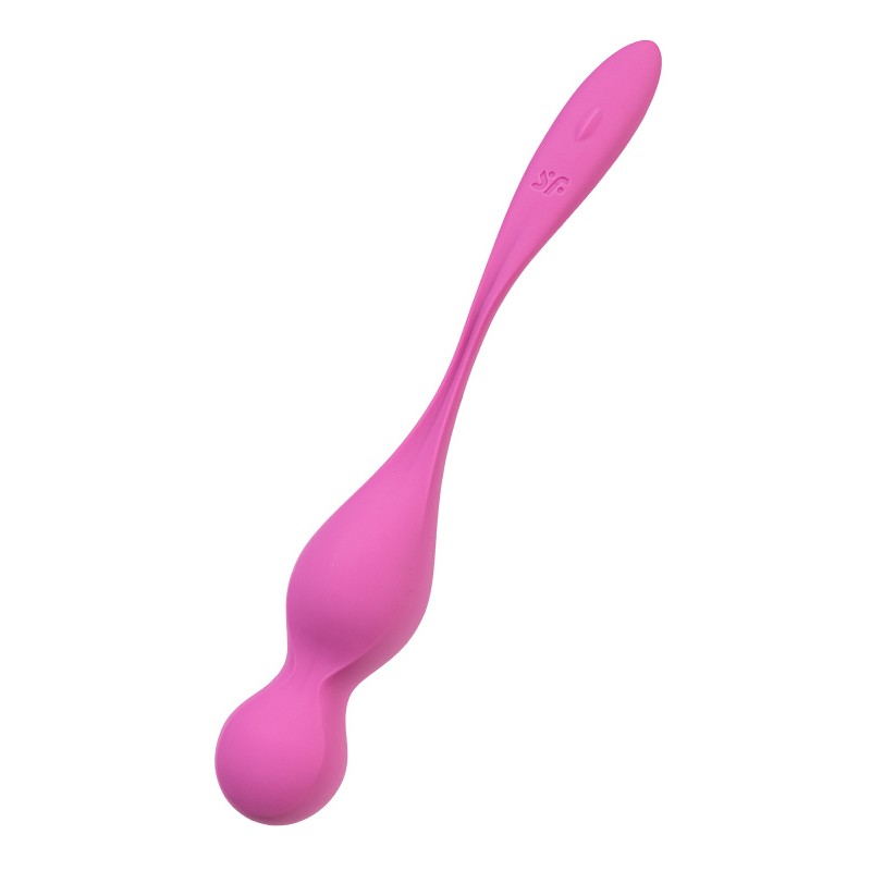 Вагинальные шарики с вибрацией Satisfyer Love Birds 1 Connect App, розовый, 22,2 см