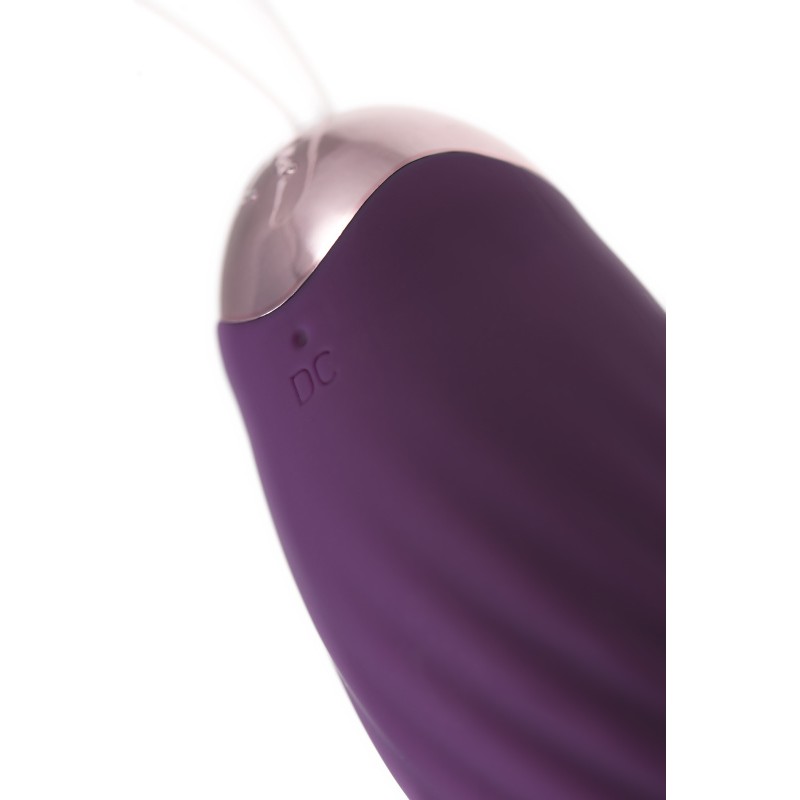 Виброяйцо с имитацией фрикций JOS Bumpy, силикон, фиолетовое, 9 см