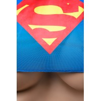 Костюм супервуман Candy Girl (топ, юбка, стринги), синий, OS
