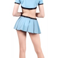 Нижняя часть костюма «Полицейская», Pecado BDSM, юбка, голубой, 44-46