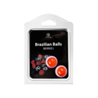 Массажное масло SECRET PLAY BRAZILIAN BALLS, ягоды, 2 х 4 гр