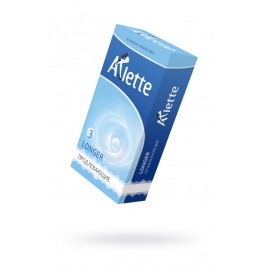 Презервативы Arlette, longer, латекс, продлевающие, 18 см, 5,2 см, 12 шт.