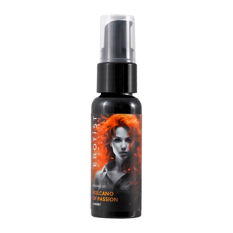 Гель Erotist с эффектом вибрации VOLCANO OF PASSION: CHERRY (со вкусом вишни), 25 мл
