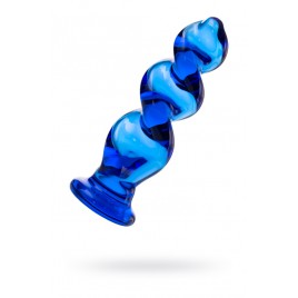 Анальная втулка Sexus Glass, стекло, синяя, 12 см, Ø 3,5 см