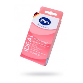 Презервативы Ritex, Ideal, дополнительная смазка, латекс, 18.5 см, 5,3 см, 10 шт.
