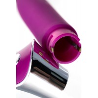 Вибратор с клиторальным стимулятором JOS LOLY, с гибкой головкой, силикон, фиолетовый, 21,6 см