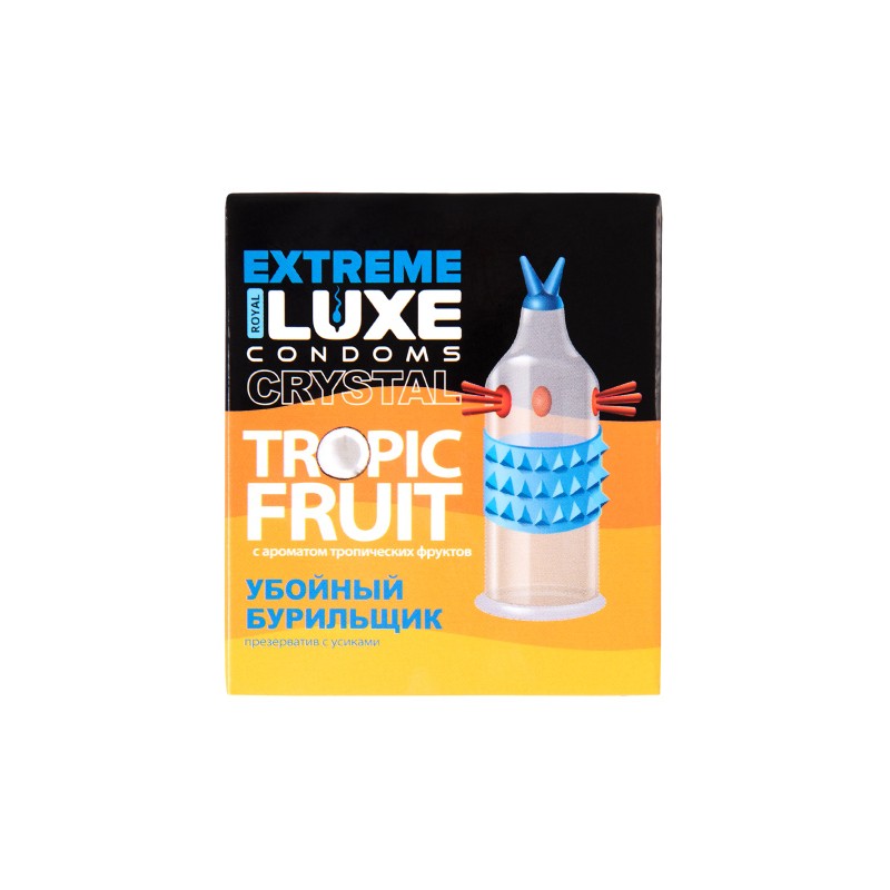 Презервативы Luxe EXTREME Убойный Бурильщик (Тропические фрукты)