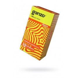 Презервативы Ganzo, juice, латекс, аромат, 18 см, 5,2 см, 12 шт.