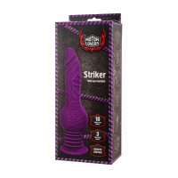Мини секс-машина Striker с пультом ДУ, MotorLovers by TOYFA, силикон, фиолетовый, 23,5 см
