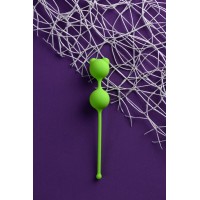Вагинальные шарики A-Toys by TOYFA Meeko, силикон, зеленый, 16,4 см, Ø 2,7 см